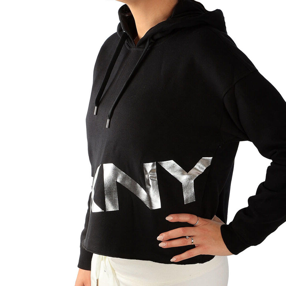 סווטשירט קפוצ'ון דונה קארן Exploded Logo Hoodie נשים
