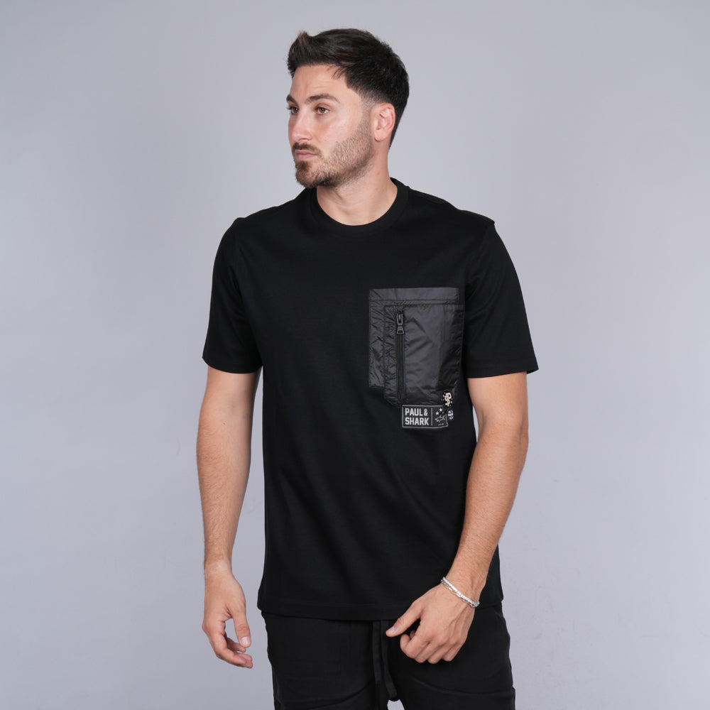 חולצת טישירט קצרה פול שארק Pocket גברים