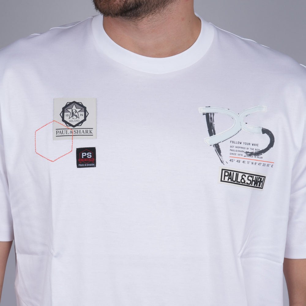 חולצת טישירט קצרה פול שארק 2 Patches גברים