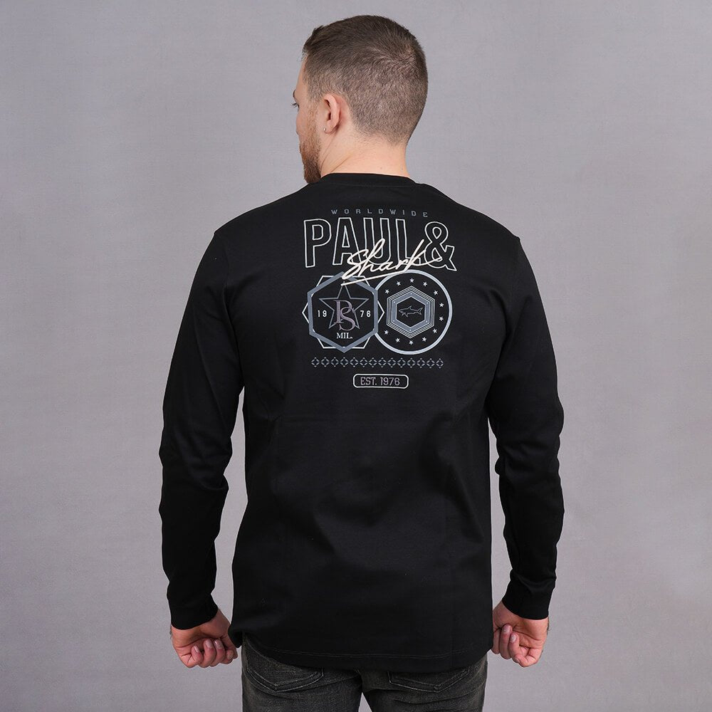 חולצת טישירט ארוכה פול שארק Center Patch גברים