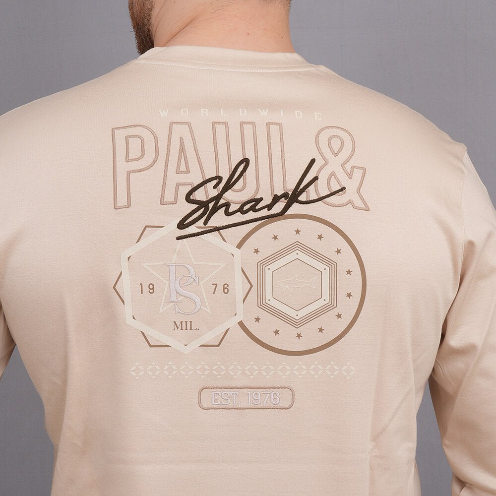 חולצת טישירט ארוכה פול שארק Center Patch גברים