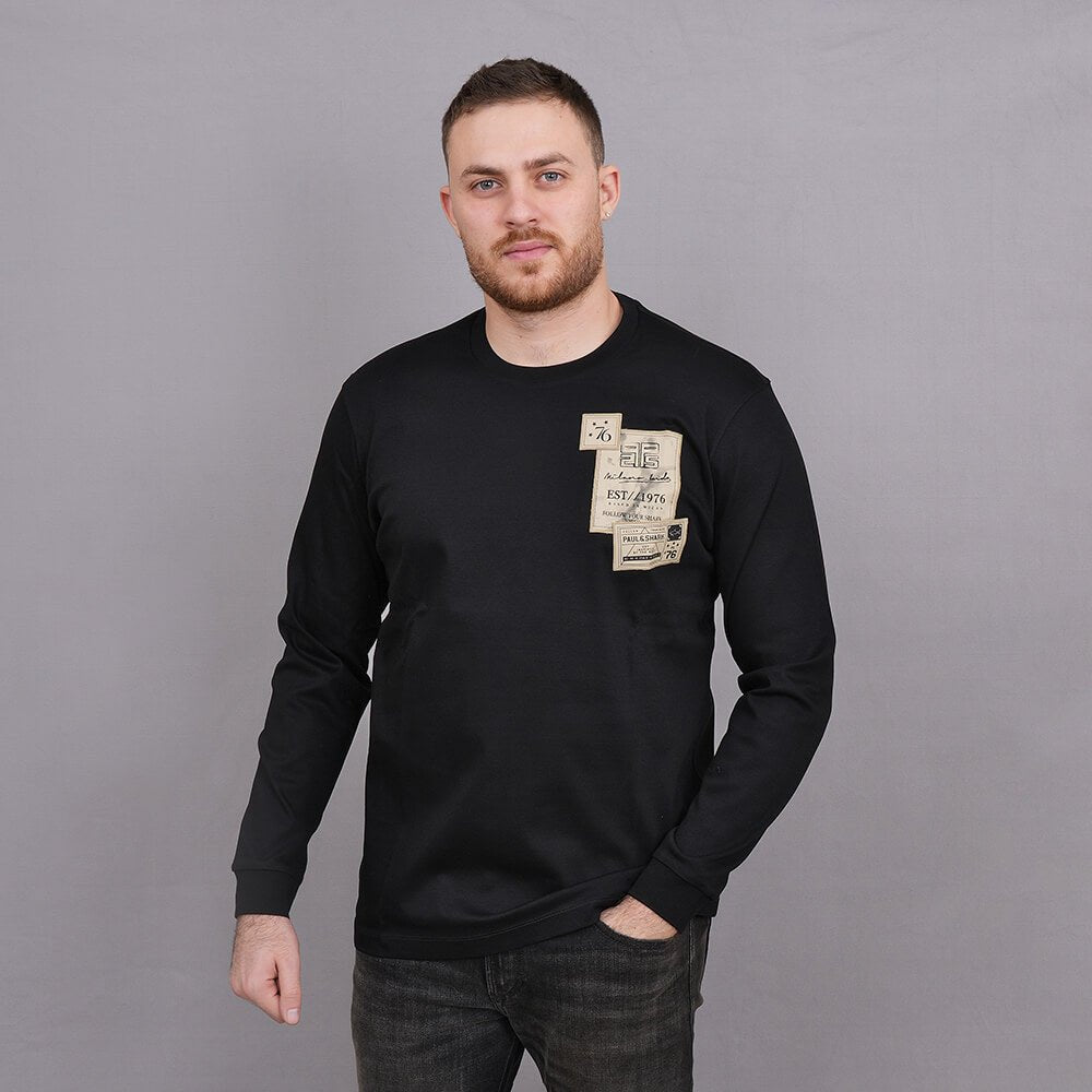 חולצת טישירט ארוכה פול שארק EST 1976 גברים
