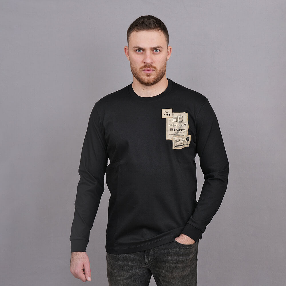 חולצת טישירט ארוכה פול שארק EST 1976 גברים