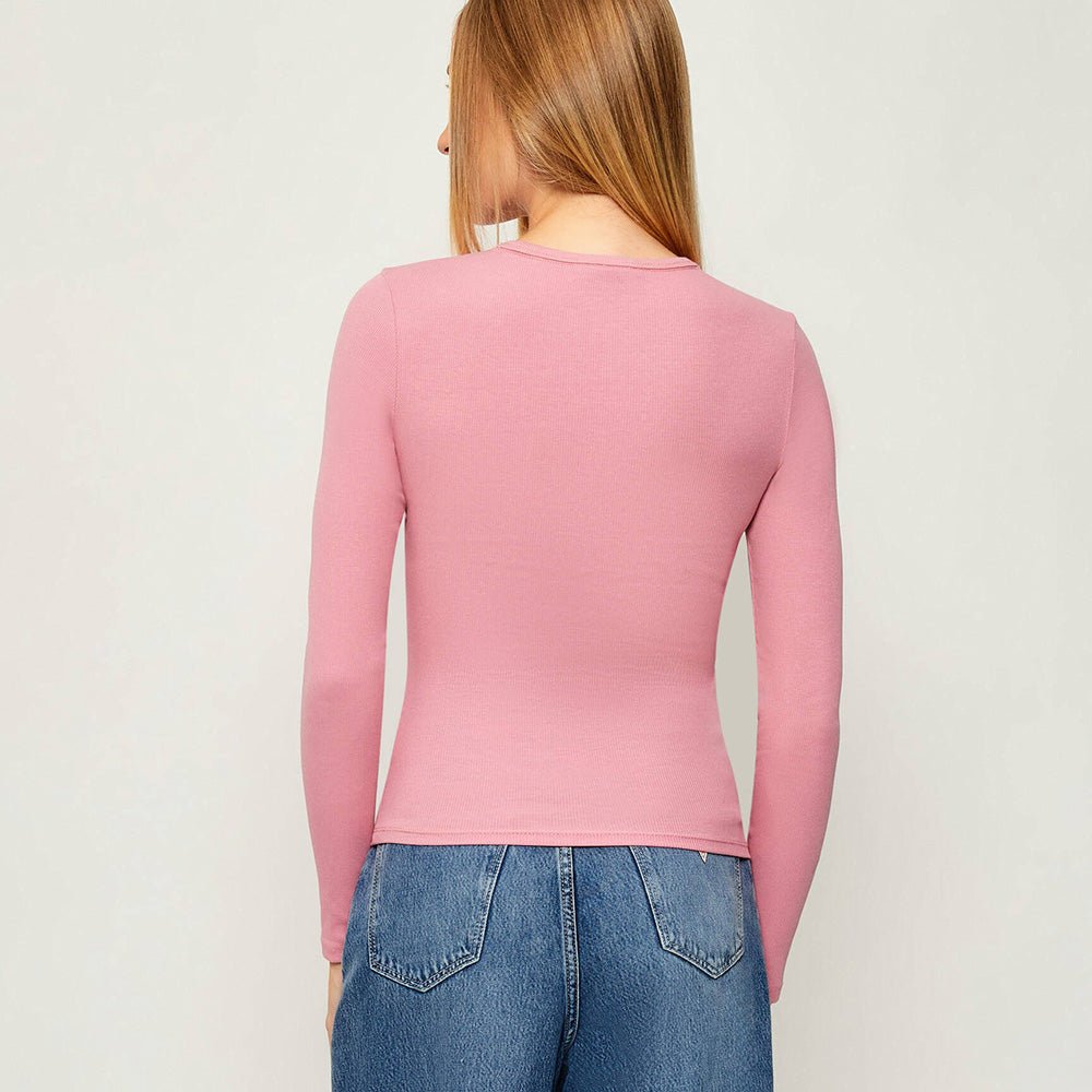 חולצת טישירט ארוכה טומי הילפיגר Slim Essential Rib Long נשים