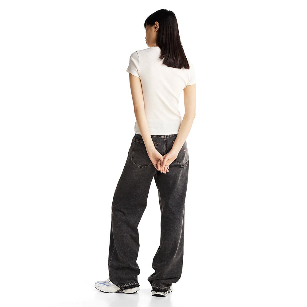 חולצת טישירט קצרה טומי הילפיגר Tjw Slim Varsity Rib Tee Ext נשים