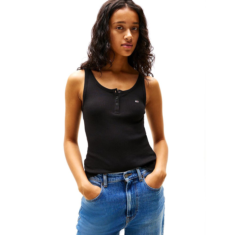גופיה טומי הילפיגר Tjw Slim Button Tank נשים