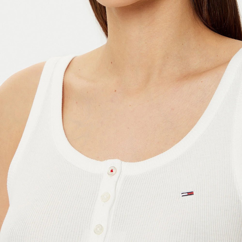 גופיה טומי הילפיגר Tjw Slim Button Tank נשים