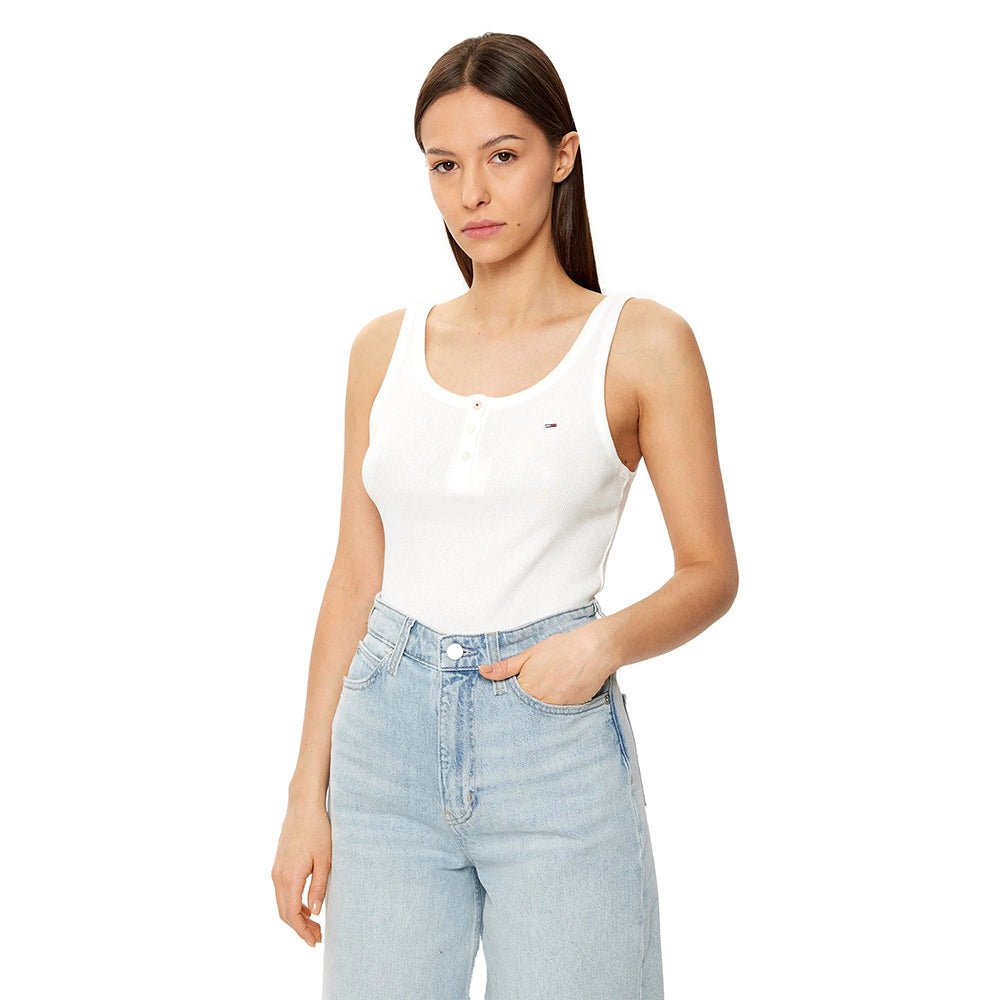 גופיה טומי הילפיגר Tjw Slim Button Tank נשים