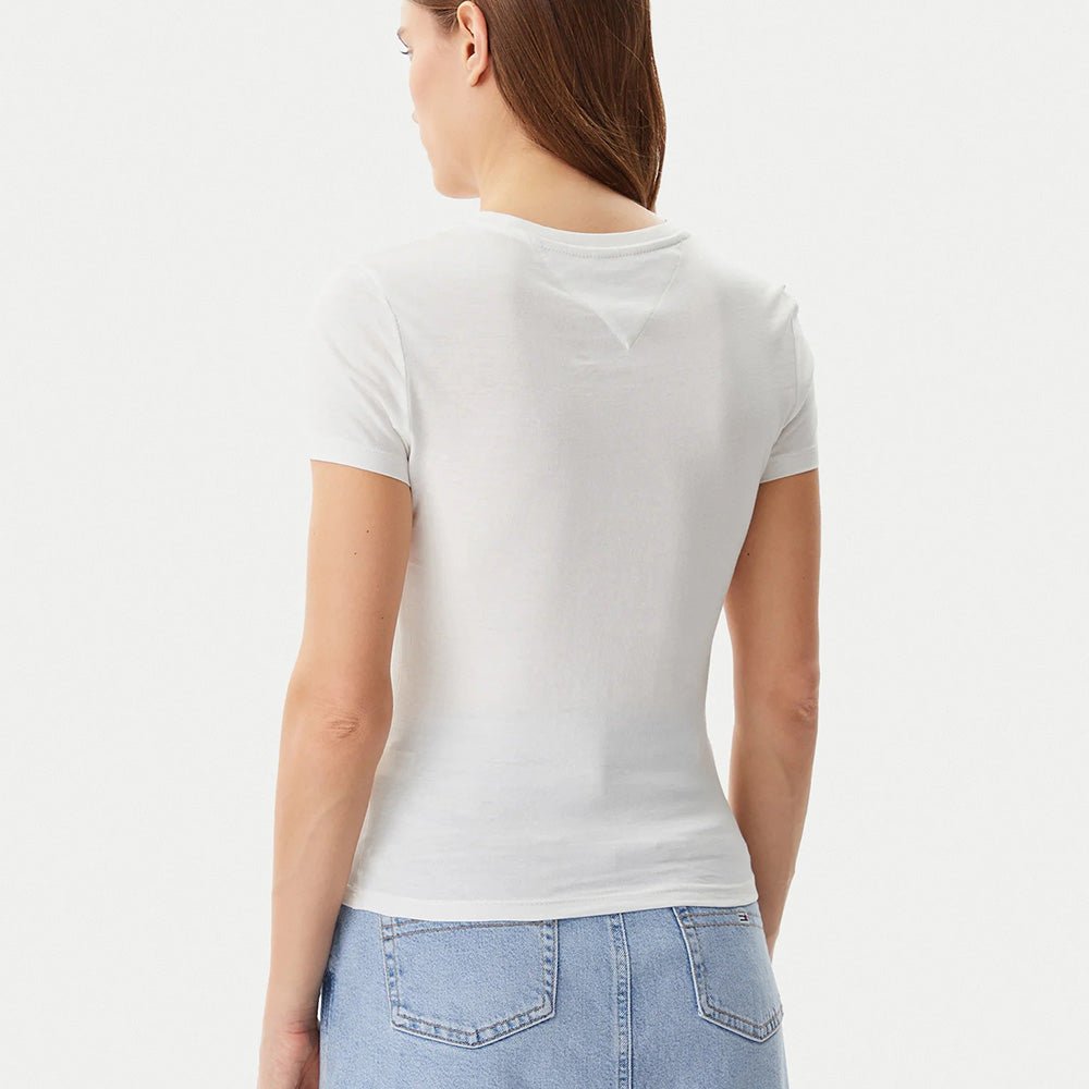 חולצת טישירט קצרה טומי הילפיגר Slim Essential Logo 2 נשים