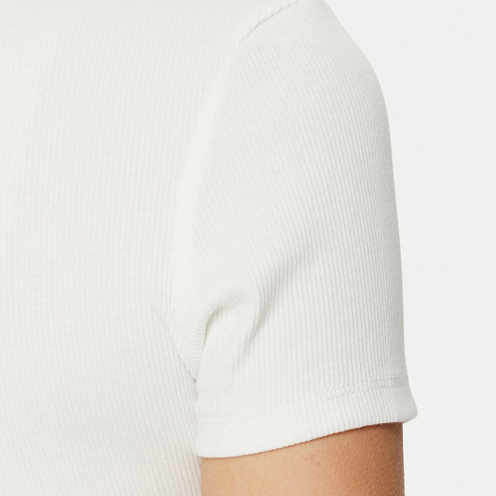 חולצת טישירט קצרה טומי הילפיגר Slim Badge Rib Tee נשים