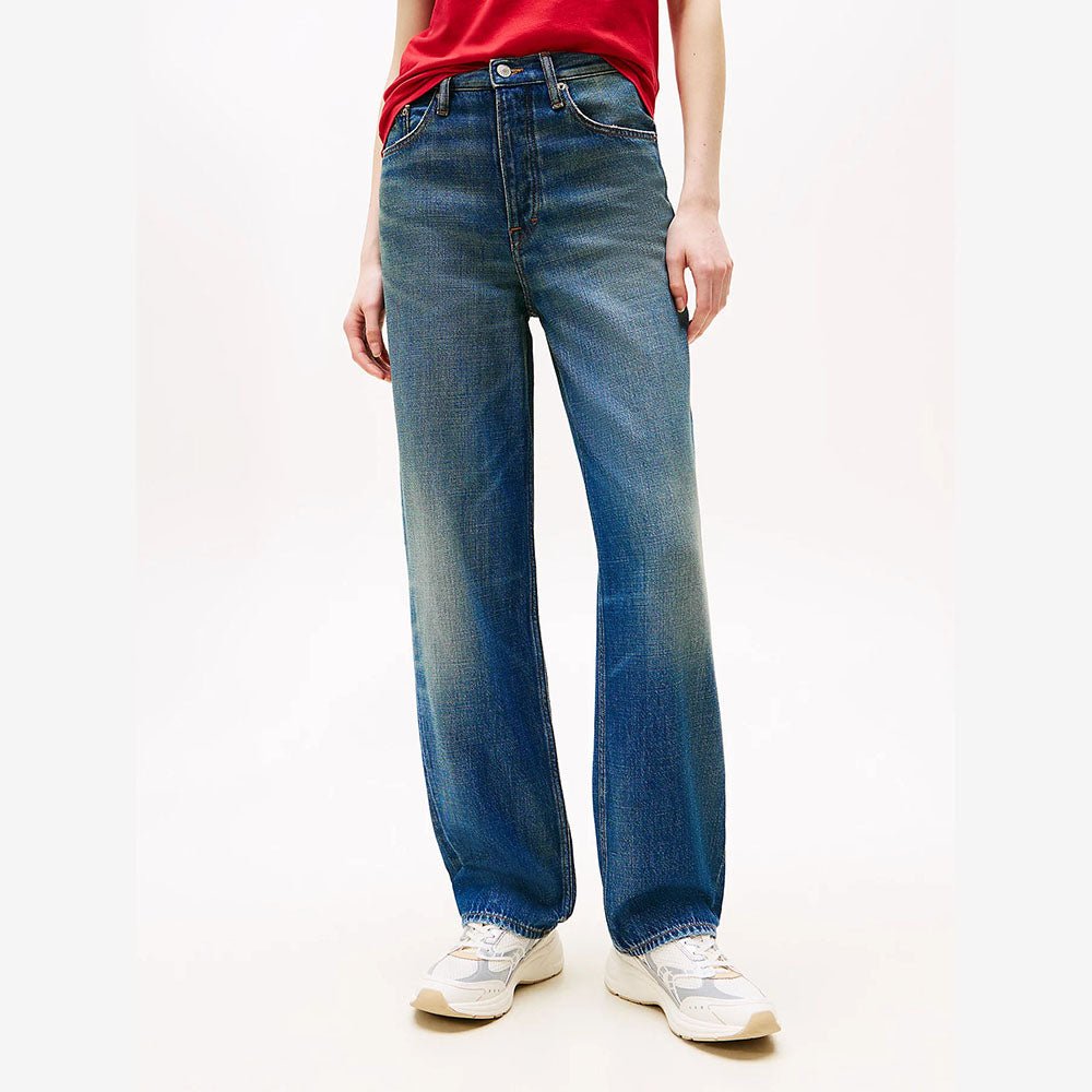 ג'ינס טומי הילפיגר Layla High Rise Slim Straight נשים