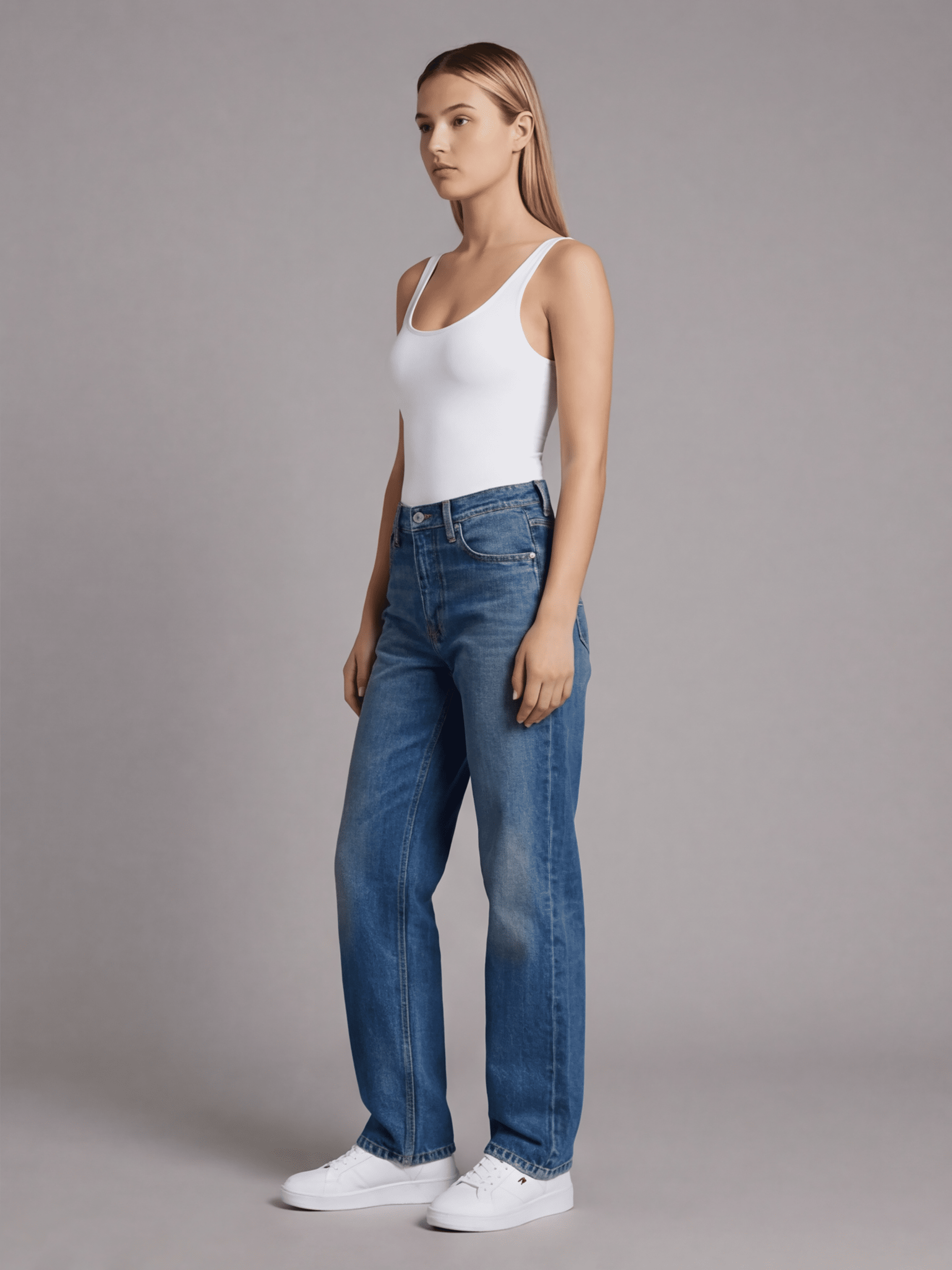 ג'ינס טומי הילפיגר Layla High Rise Slim Straight נשים