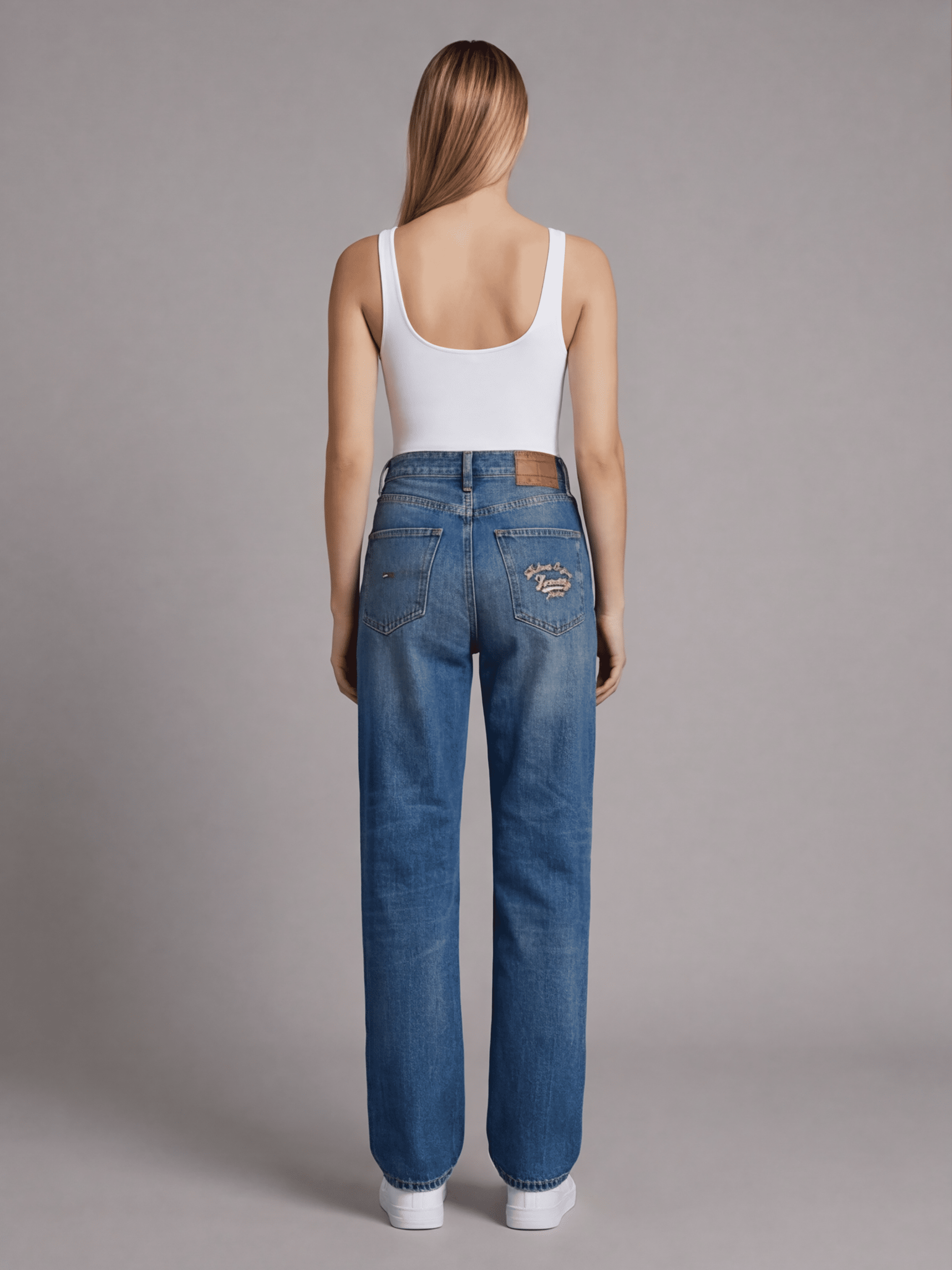 ג'ינס טומי הילפיגר Layla High Rise Slim Straight נשים