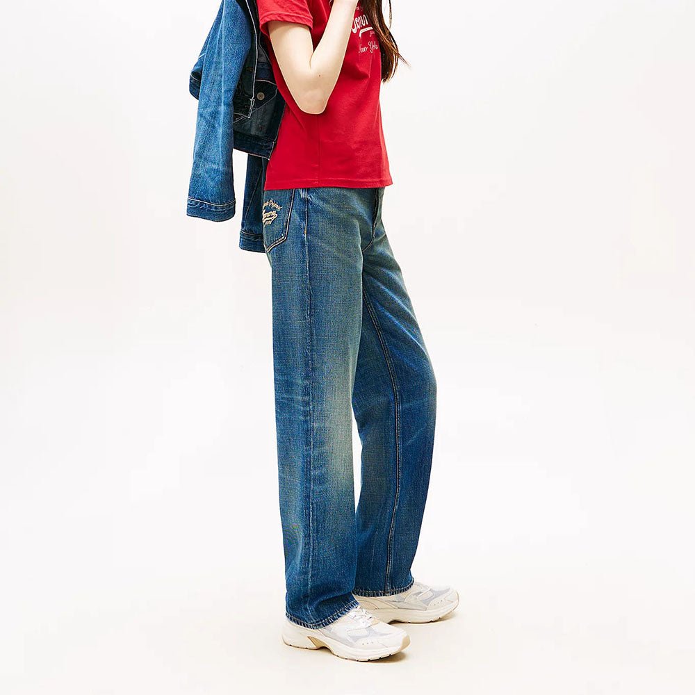ג'ינס טומי הילפיגר Layla High Rise Slim Straight נשים