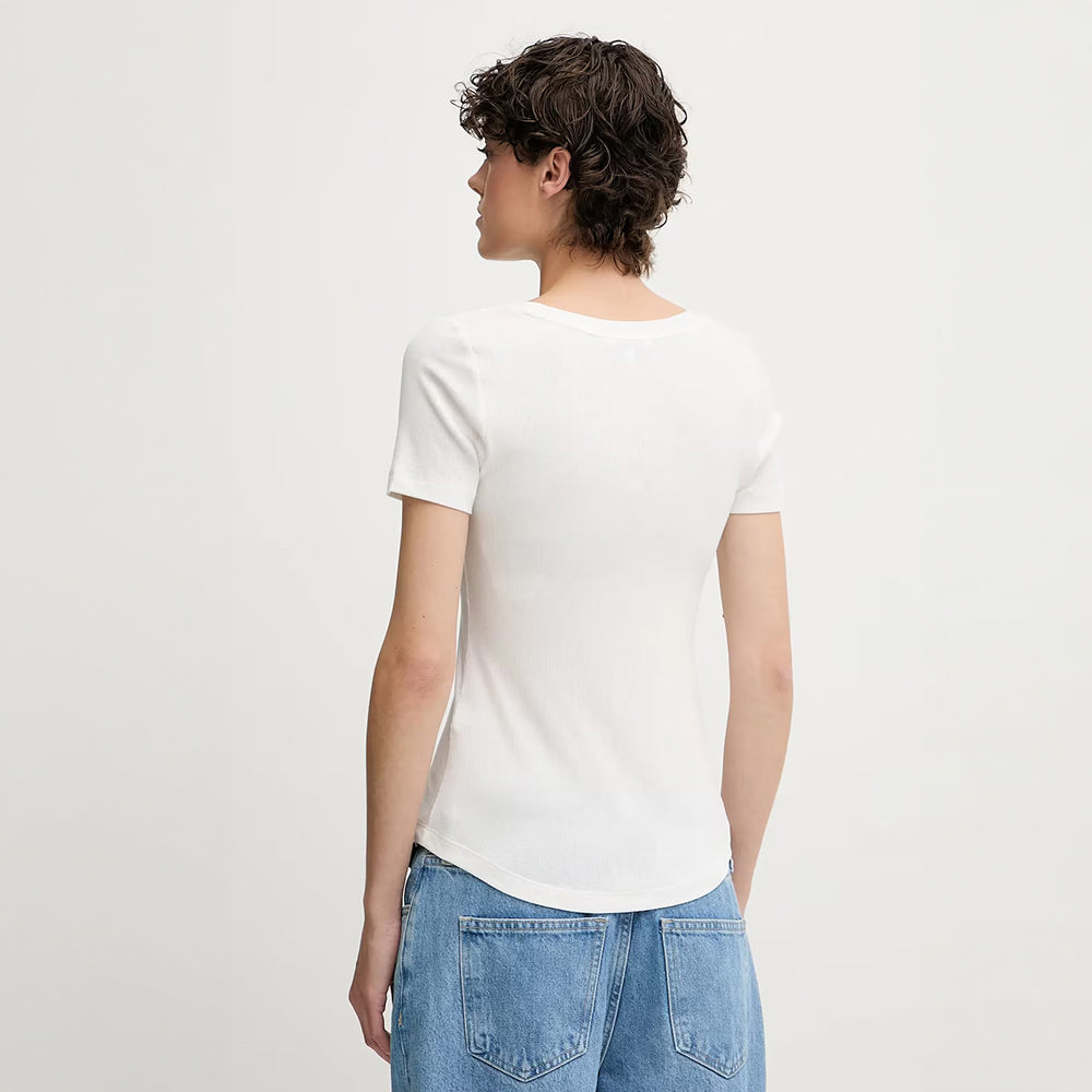 חולצת טישירט קצרה טומי הילפיגר Reg Soft Rib Essential נשים