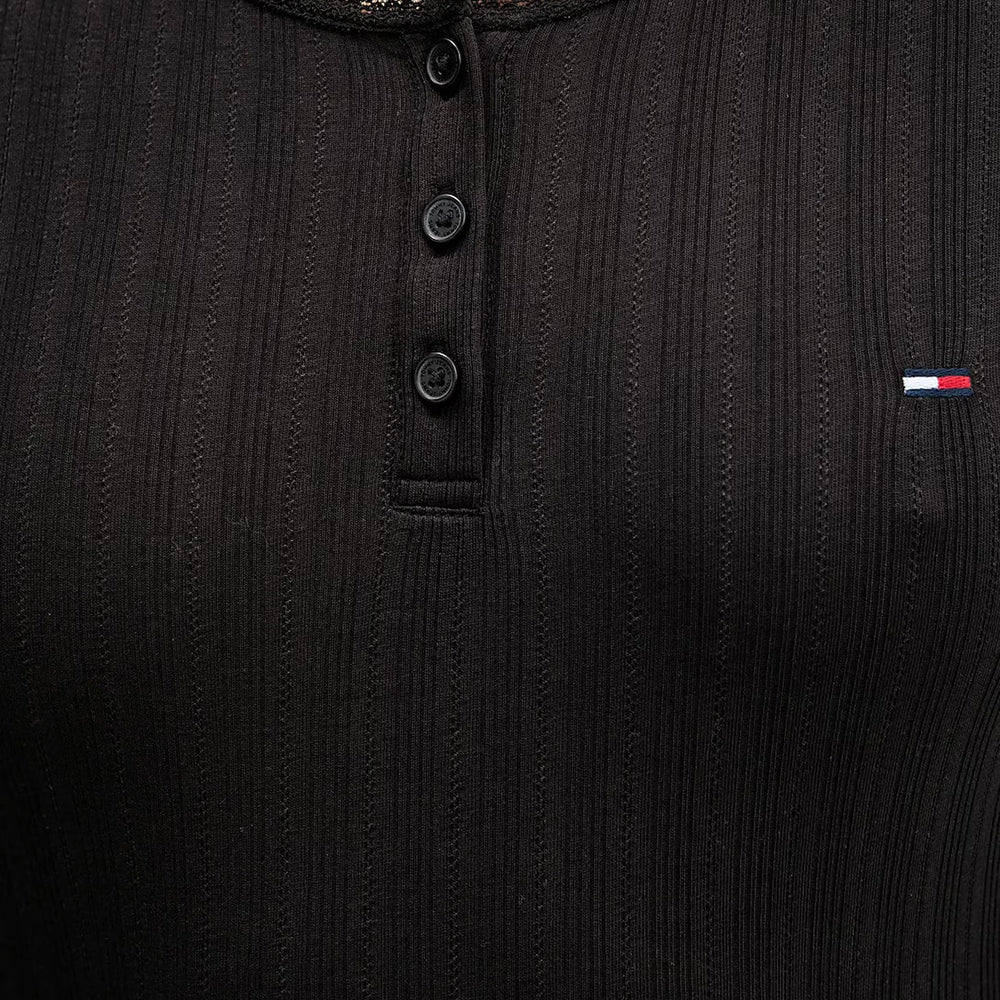 חולצת טישירט ארוכה טומי הילפיגר Slim Irregular Rib נשים