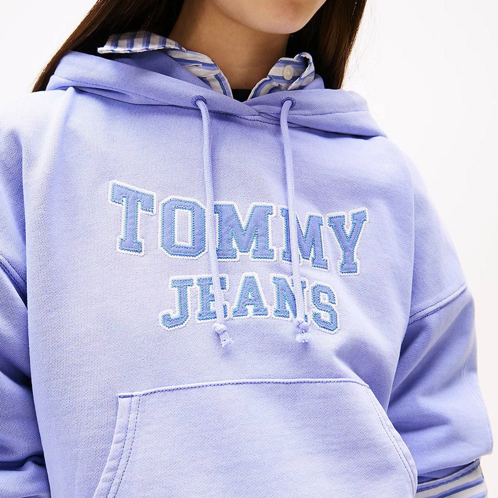קפוצ'ון טומי הילפיגר Varsity Appliqué Logo Boxy נשים