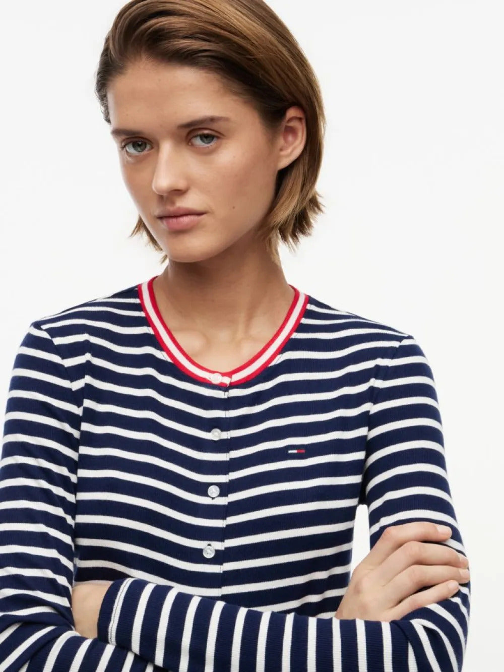 חולצת טישירט ארוכה טומי הילפיגר Slim Jersey Cardigan נשים