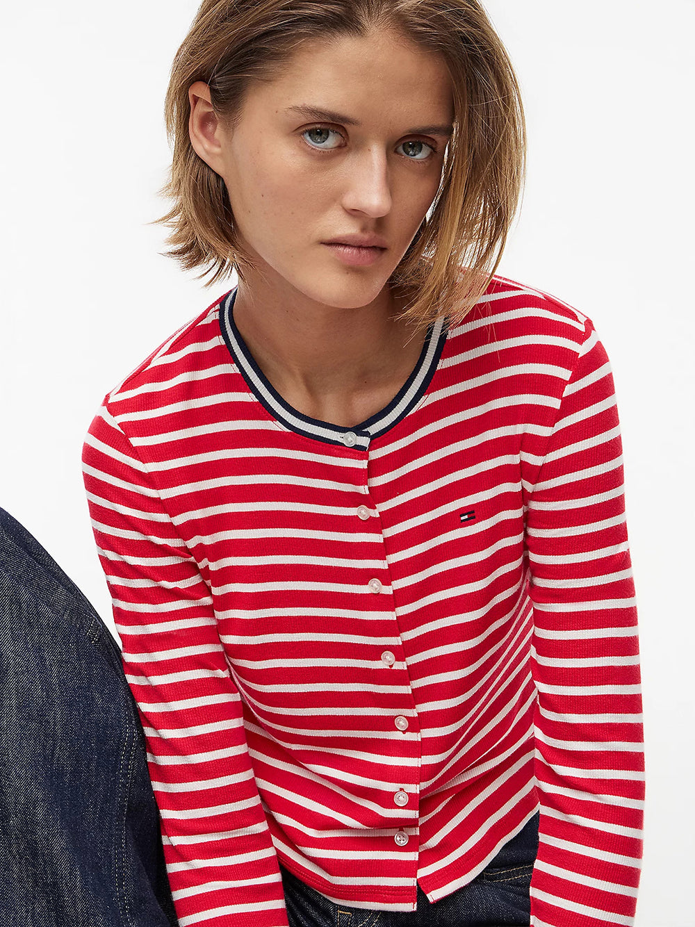 חולצת טישירט ארוכה טומי הילפיגר Slim Jersey Cardigan נשים