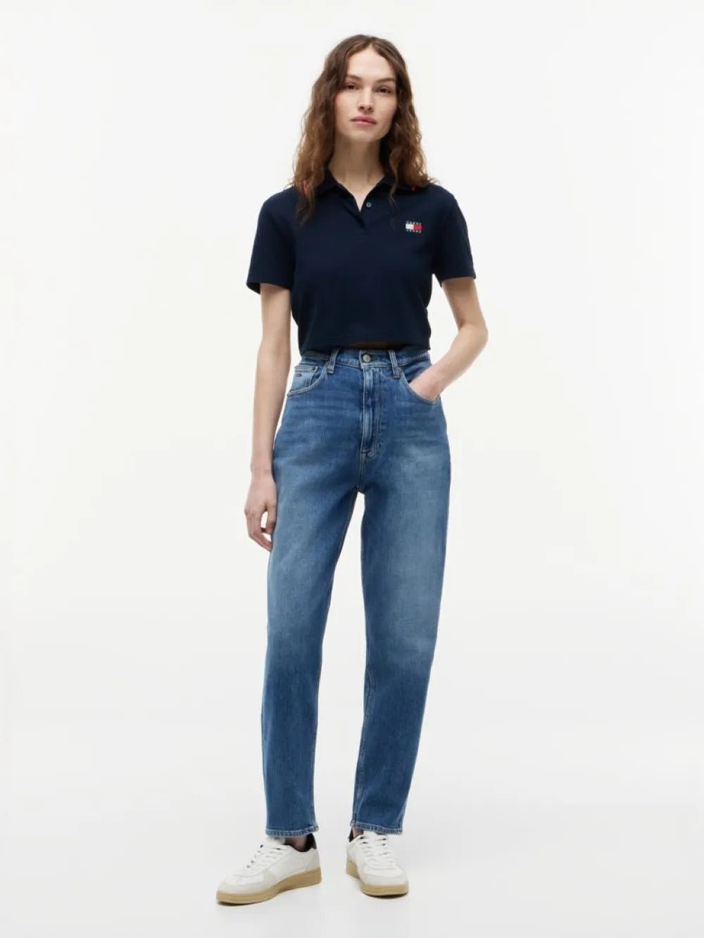 ג'ינס טומי הילפיגר Ltra High Rise Tapered Mom נשים