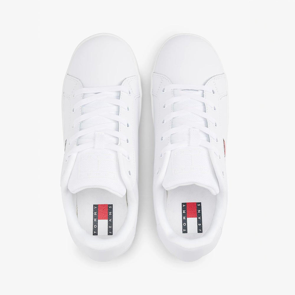 נעלי טומי הילפיגר Leather Platform Trainers נשים