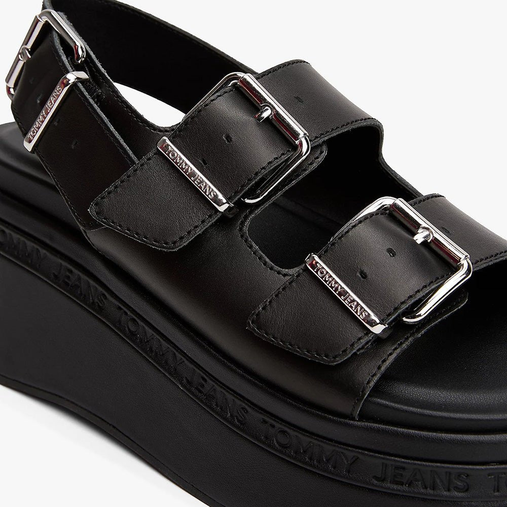 סנדלי טומי הילפיגר Leather Platform Sandals נשים