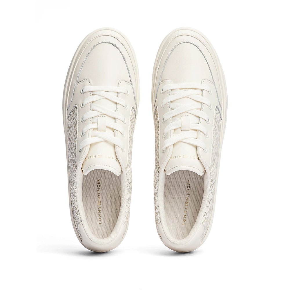 נעלי טומי הילפיגר TH Monogram Leather Flatform נשים