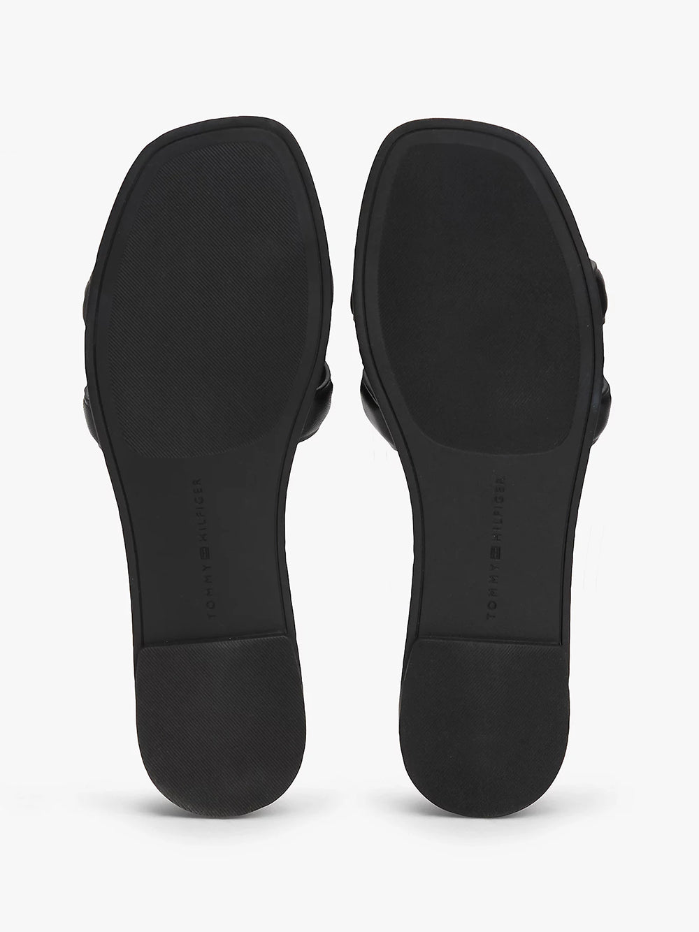 כפכפי טומי הילפיגר Leather TH Monogram Strap Mules נשים