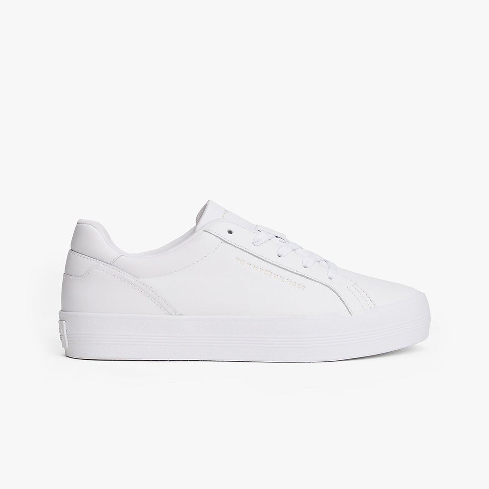 נעלי טומי הילפיגר Leather Platform Trainers נשים