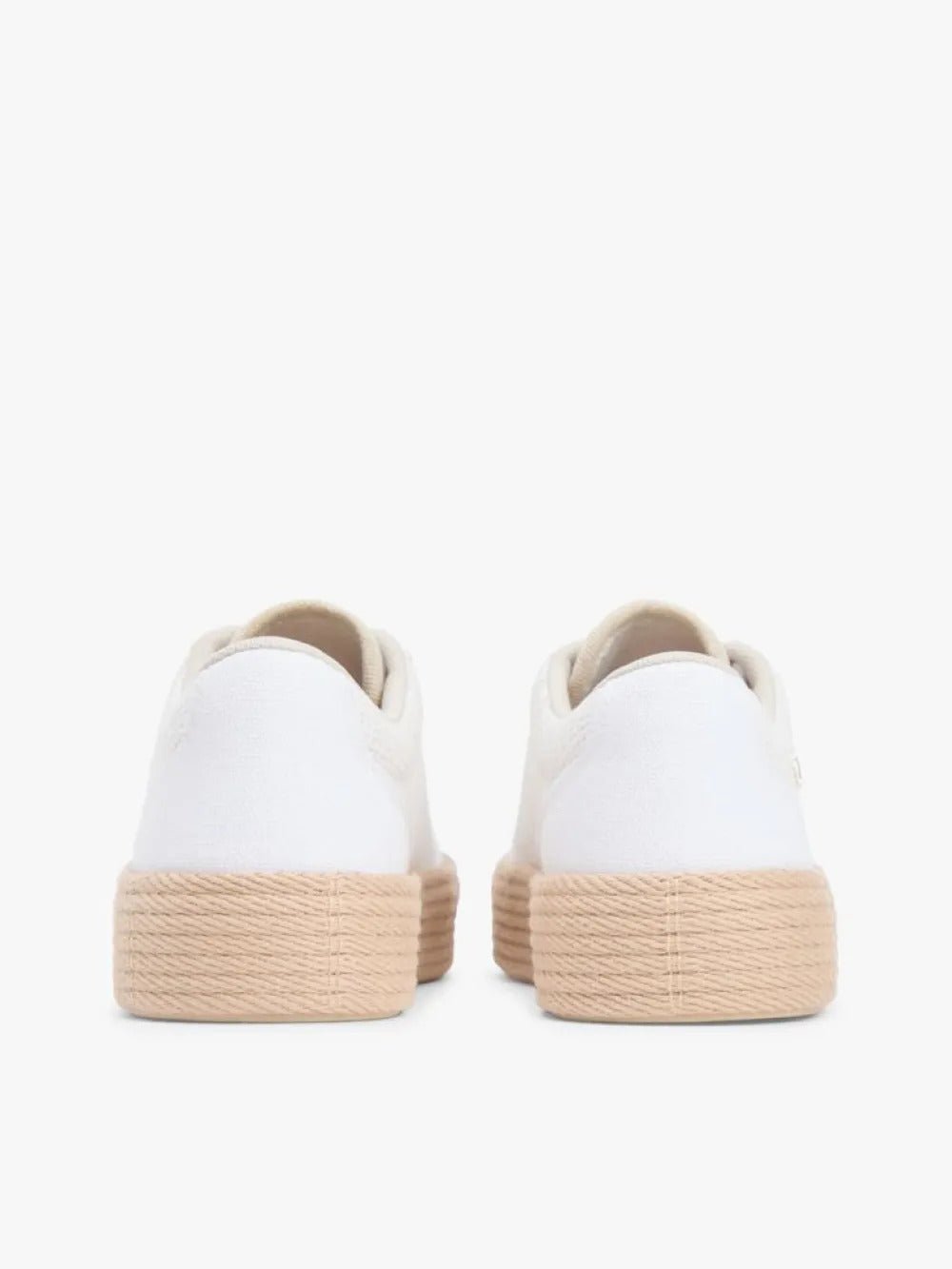 נעלי טומי הילפיגר Monogram Canvas Rope Platform Trainers נשים