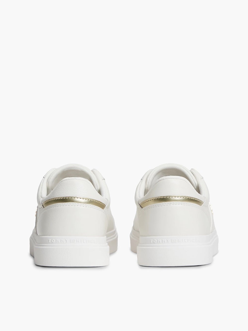 נעלי טומי הילפיגר Pebble Grain Leather Cupsole Trainers נשים