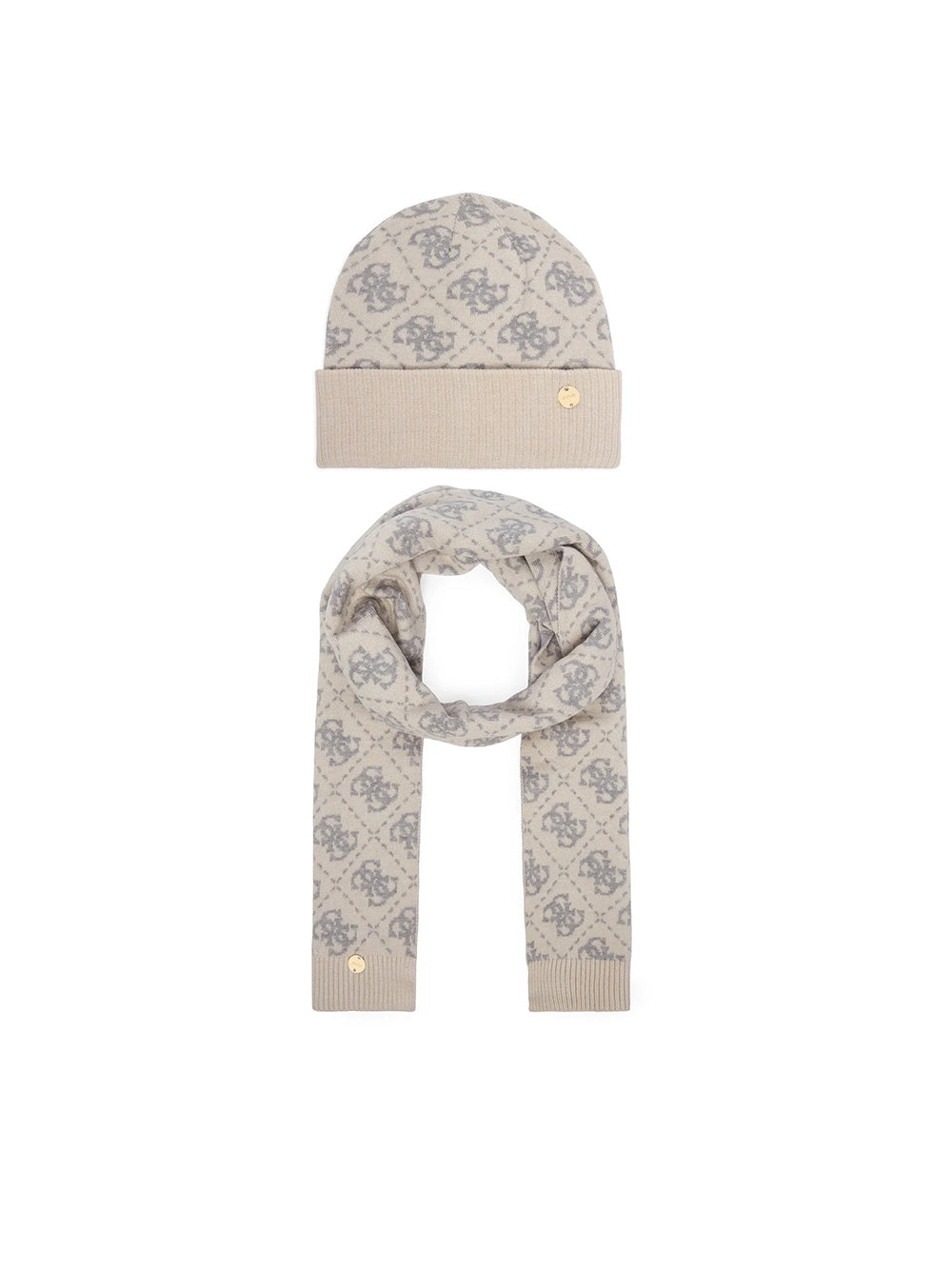 סט כובע וצעיף Guess Beanie And Scarf Set נשים