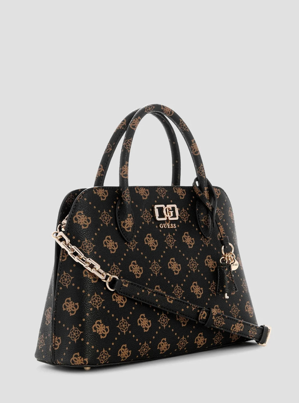 תיק Guess Emelie Logo 2 Comp Satchel נשים