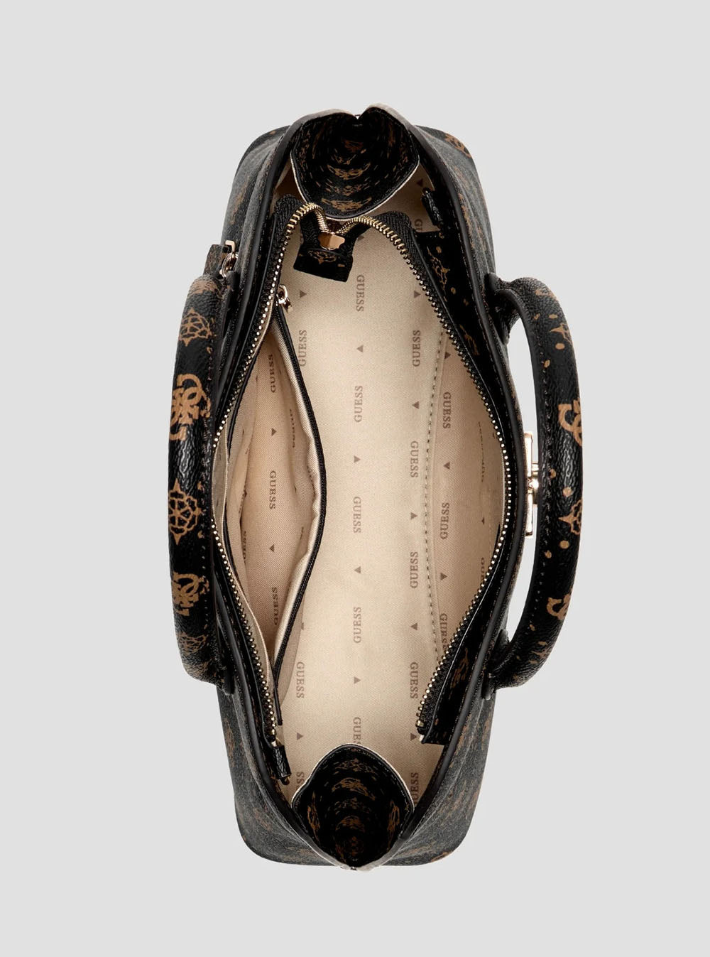 תיק Guess Emelie Logo 2 Comp Satchel נשים
