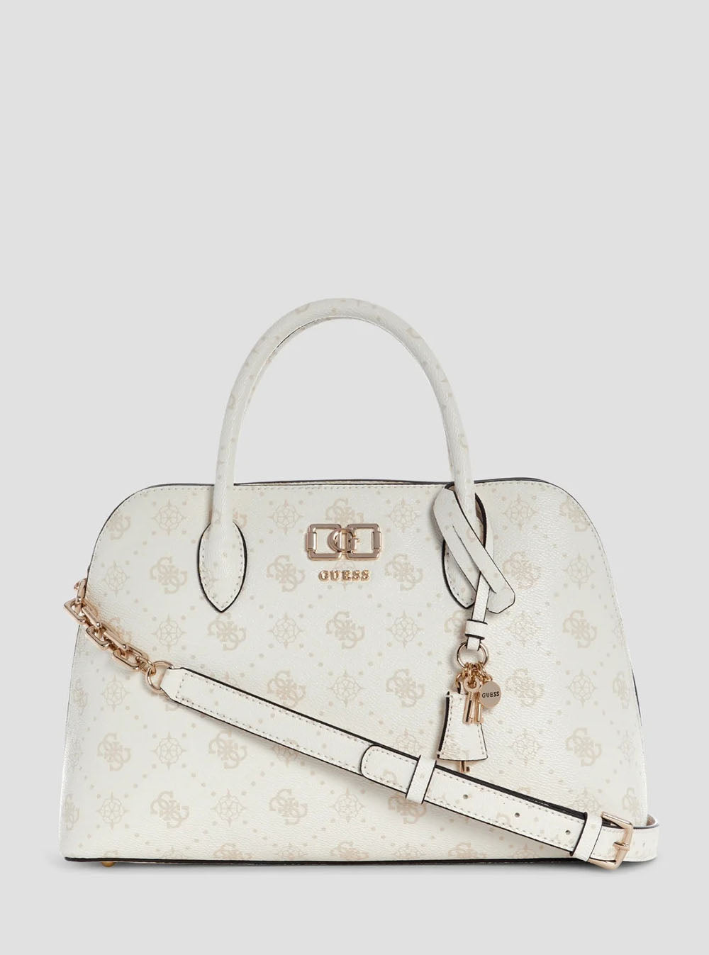 תיק Guess Emelie Logo 2 Comp Satchel נשים