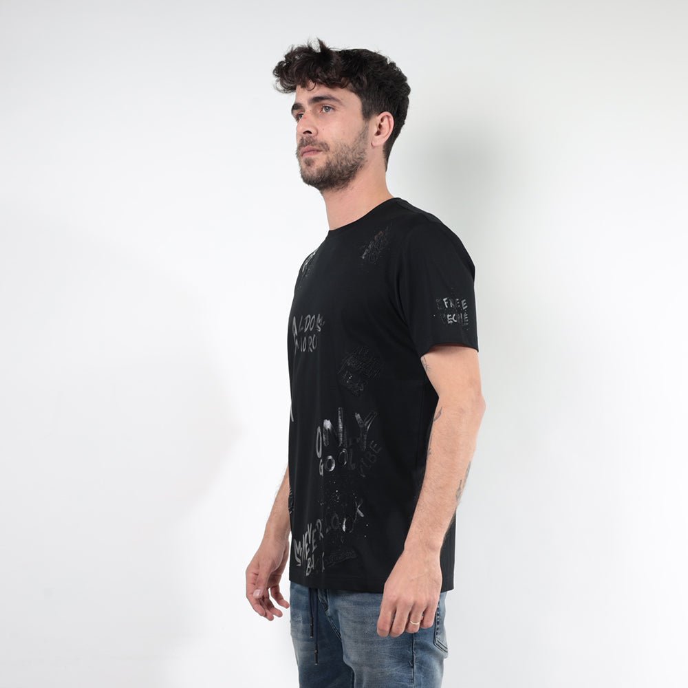 חולצת טישירט קצרה אלדו מורו Text Print גברים