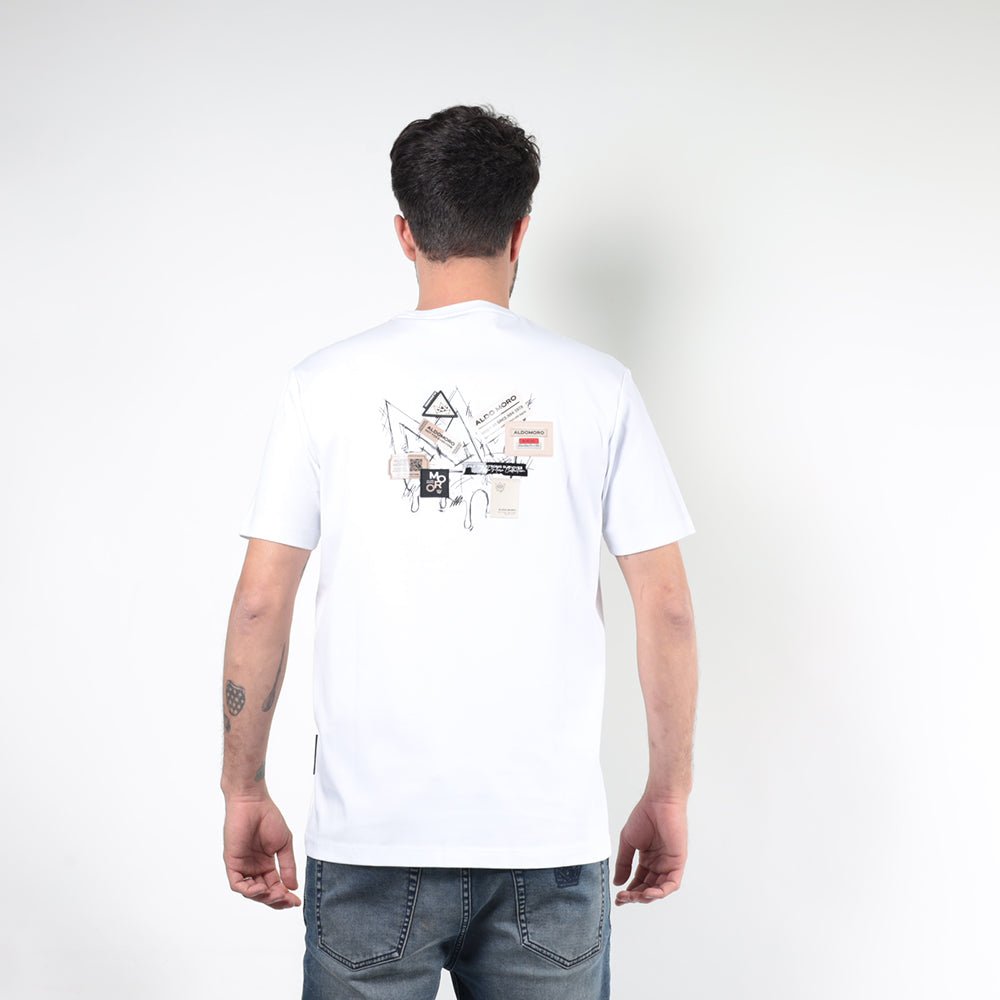 חולצת טישירט קצרה אלדו מורו Back Crown & Patches גברים