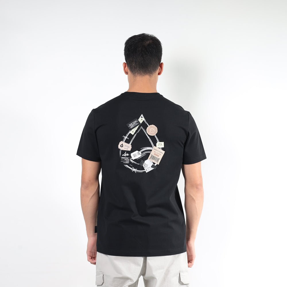 חולצת טישירט קצרה אליקסיר Back Patches גברים