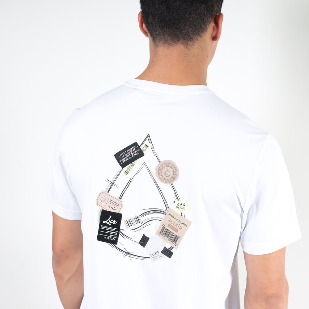 חולצת טישירט קצרה אליקסיר Back Patches גברים