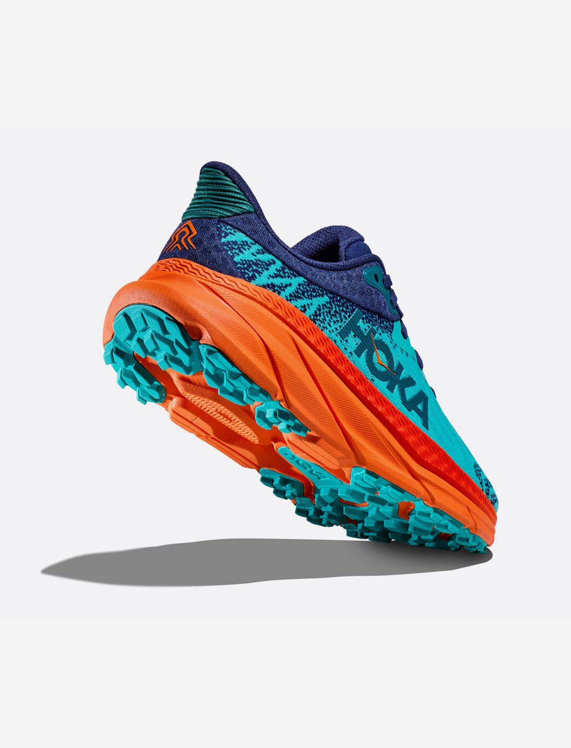 Hoka Challenger 7 Wide - נעלי ספורט גברים הוקה צ'אלנג'ר 7 רחבות בצבע טורקיז/כתום