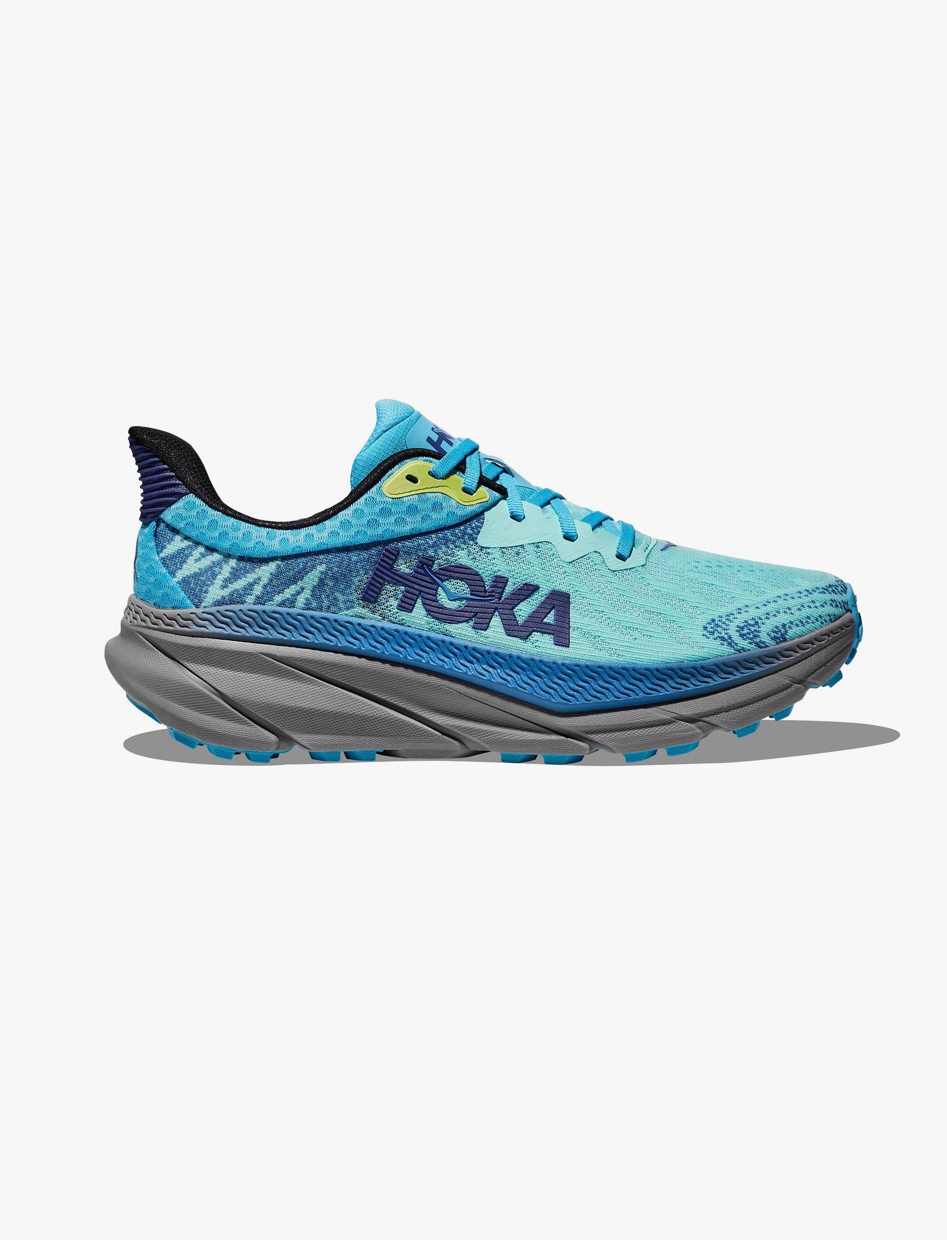 Hoka Challenger 7 Wide - נעלי ספורט גברים הוקה צ'אלנג'ר 7 רחבות בצבע תכלת/אפרפר