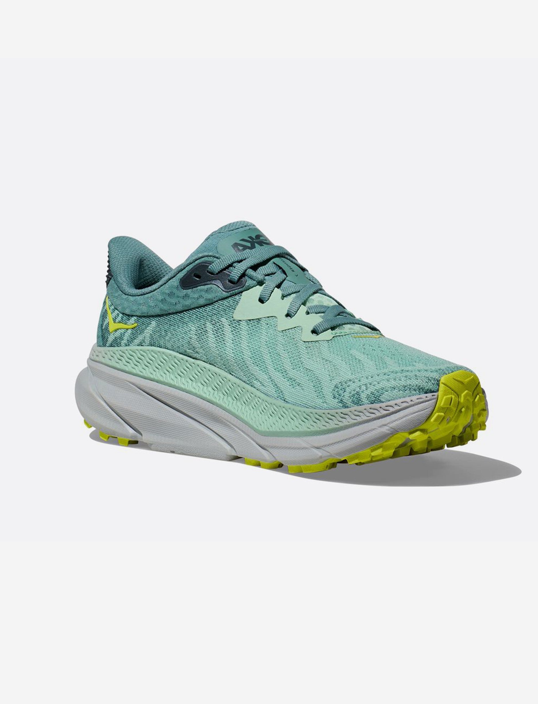 Hoka Challenger 7 Wide - נעלי ספורט נשים הוקה צ'אלנג'ר 7 רחבות בצבע ירוק מיסטי/ירקרק