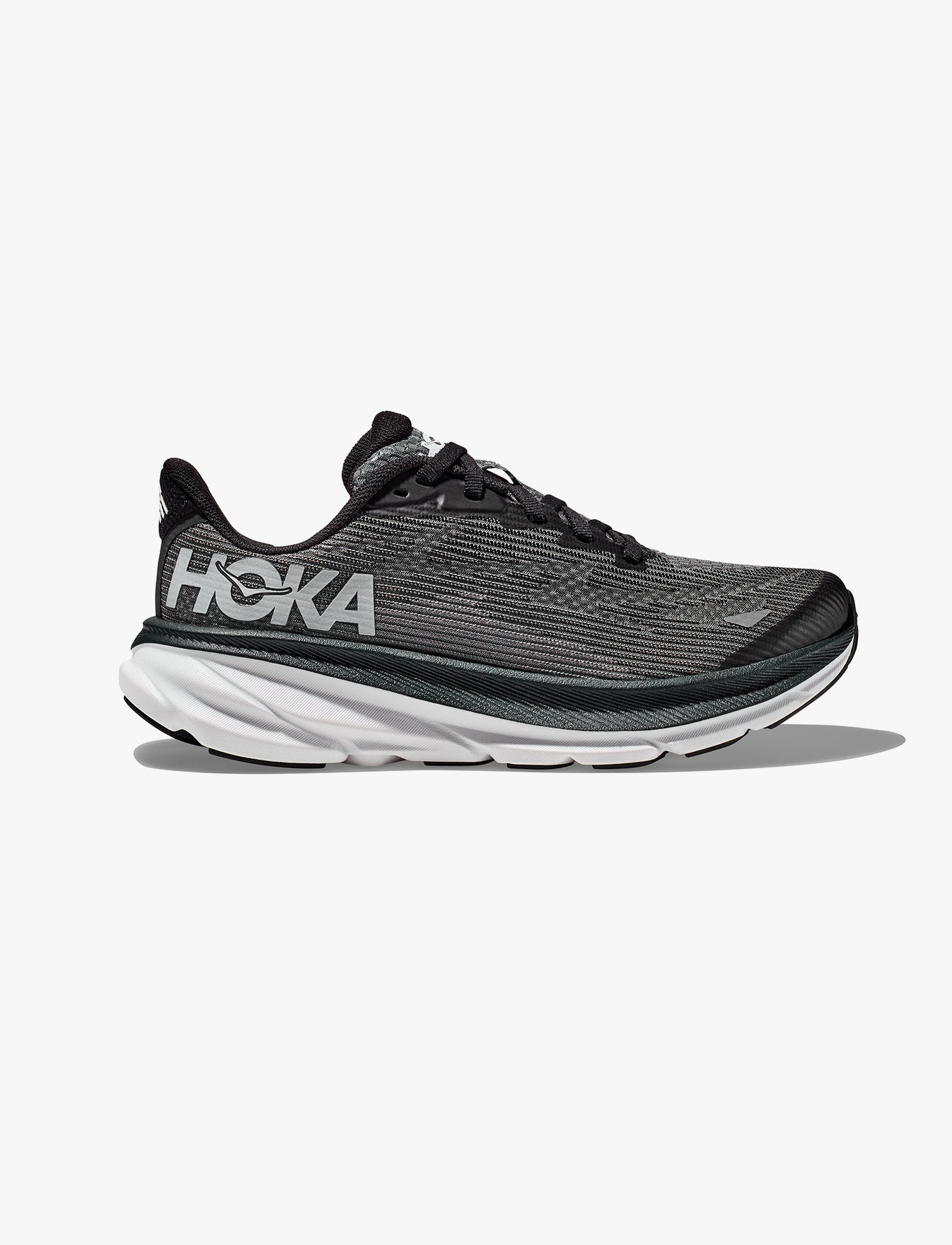 HOKA CLIFTON 9 YOUTH - נעלי ספורט יוניסקס לנוער הוקה קליפטון 9 בצבע שחור/לבן