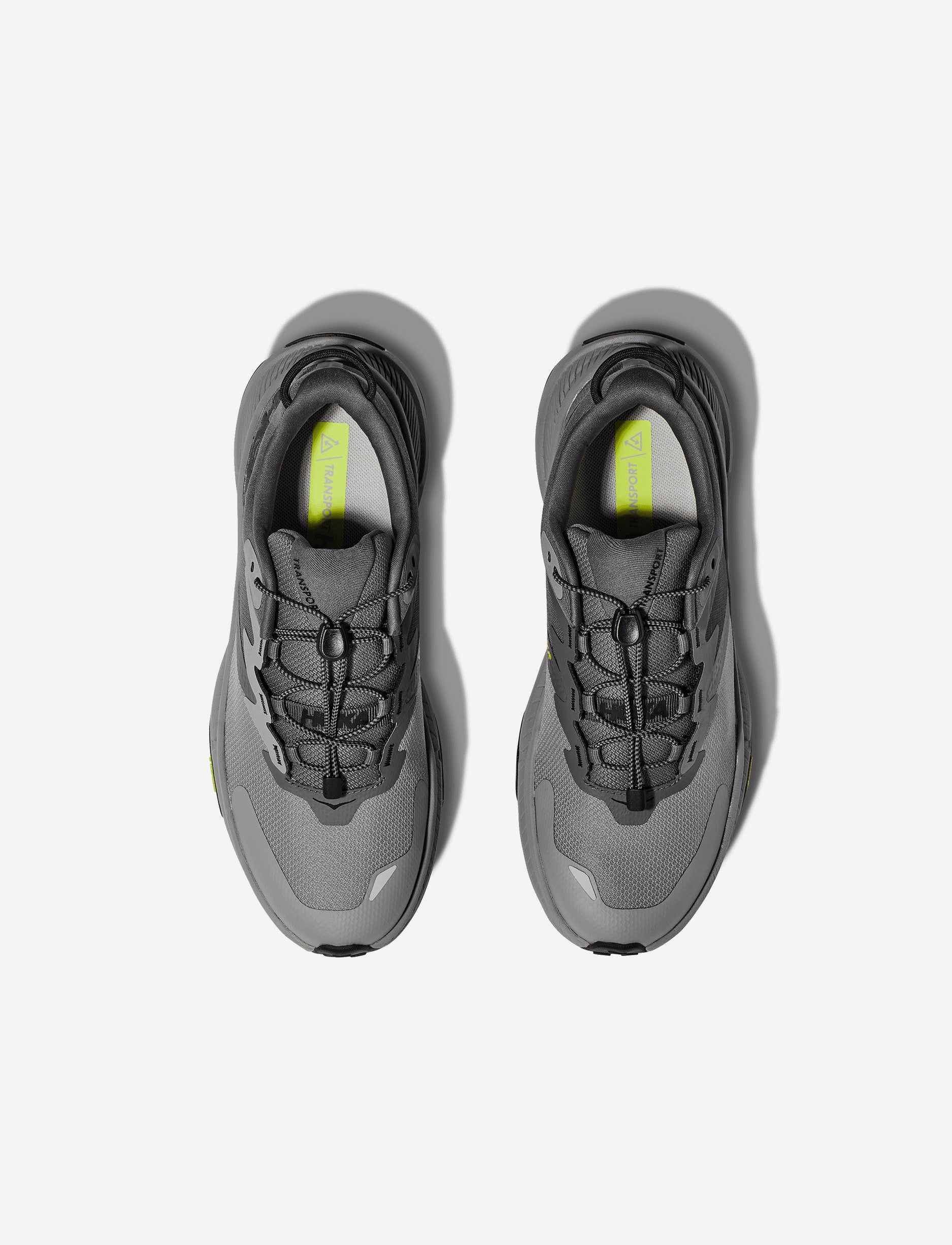 Hoka Transport - נעלי הליכה גברים הוקה טרנספורט בצבע אפור אבן/שחור