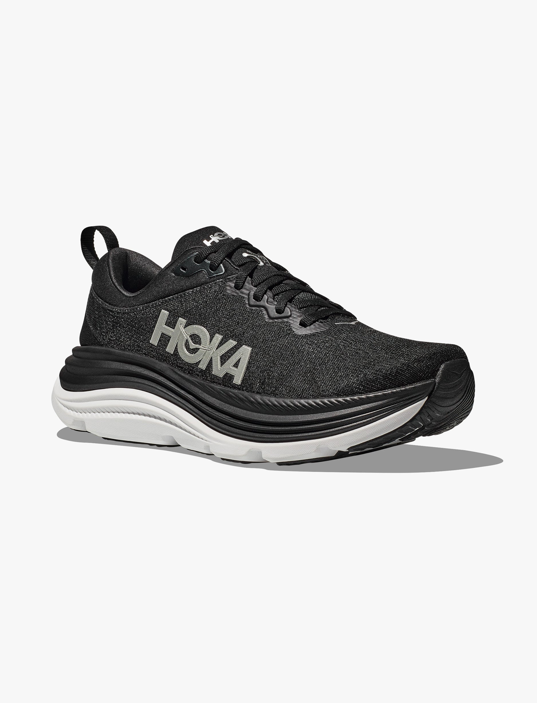HOKA Gaviota Wide 5 - נעלי ספורט גברים הוקה גביוטה 5 רחבות בצבע שחור/לבן