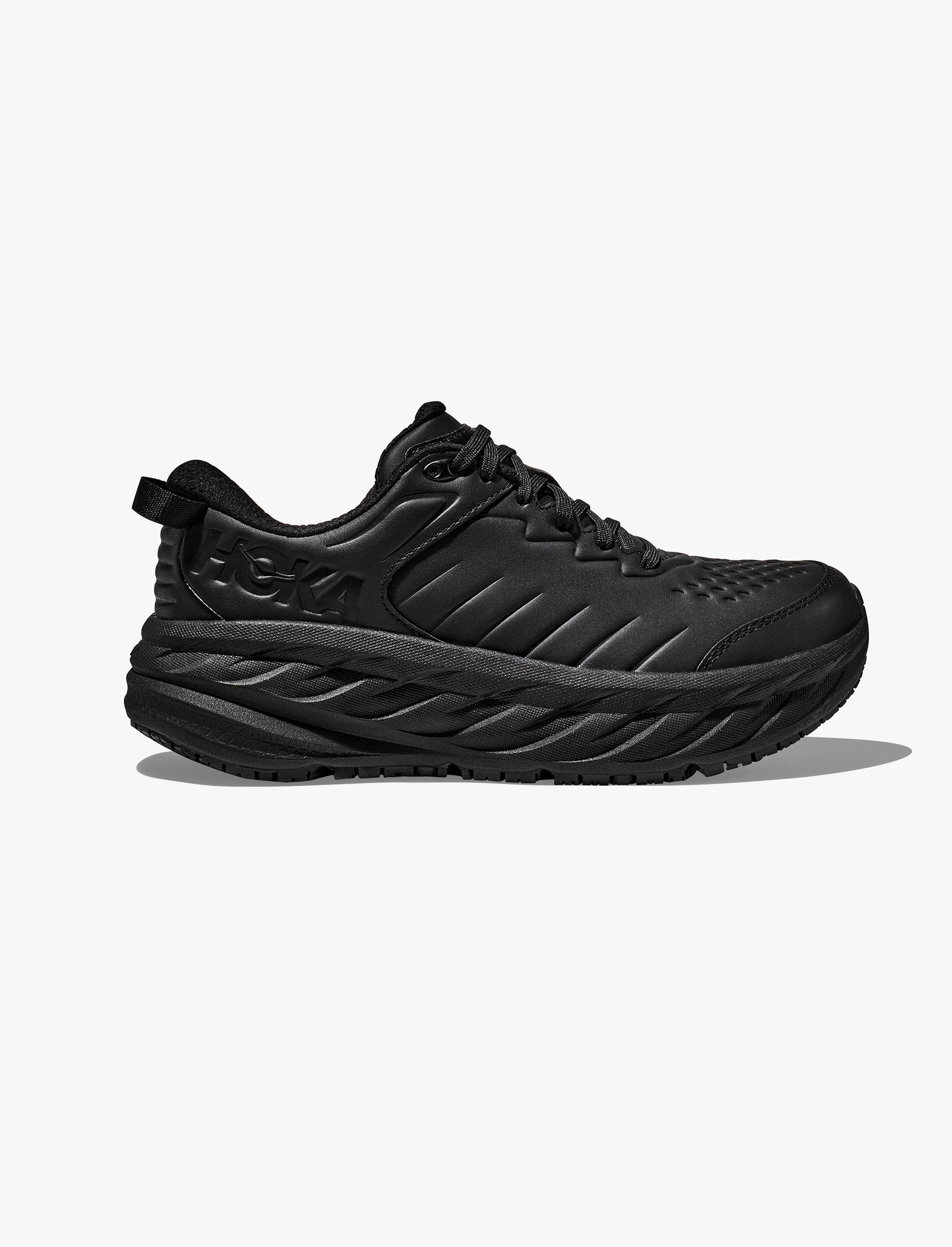 Hoka Bondi SR Wide - נעלי ספורט גברים הוקה בונדי אס-אר רחבות בצבע שחור/שחור