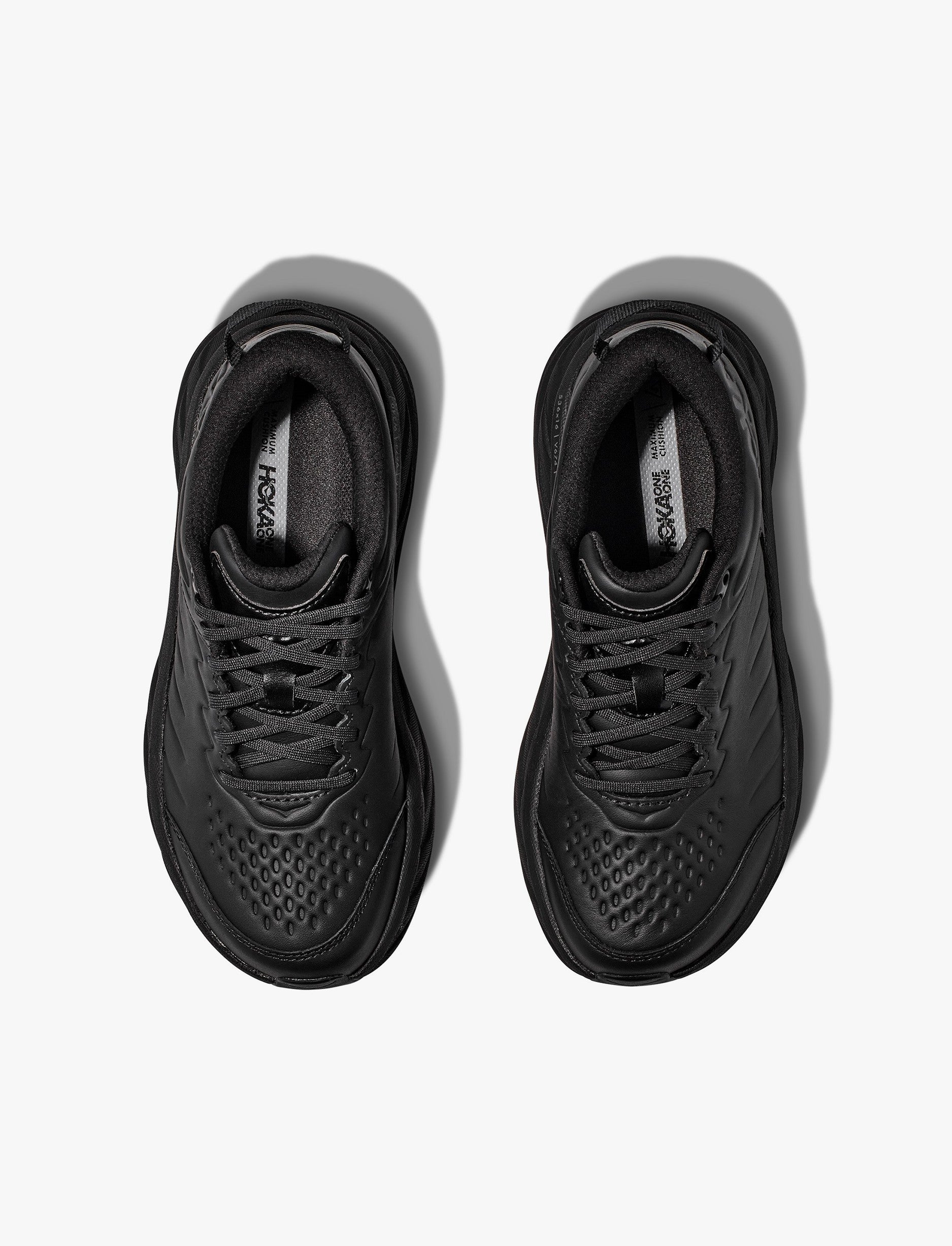 Hoka Bondi SR Wide - נעלי ספורט גברים הוקה בונדי אס-אר רחבות בצבע שחור/שחור