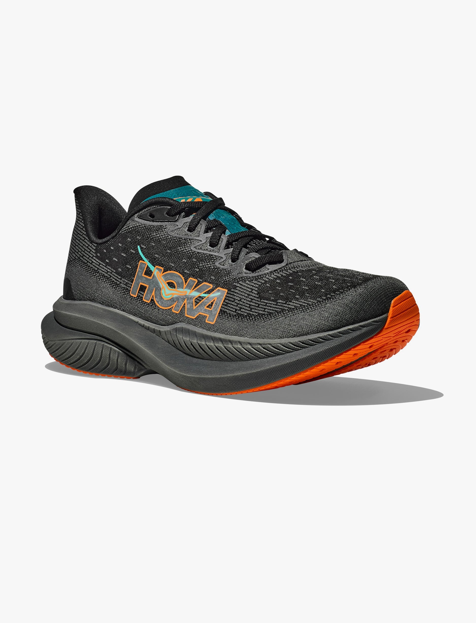 HOKA MACH 6 - נעלי ספורט לגברים הוקה מאך 6 בצבע שחור/כתום