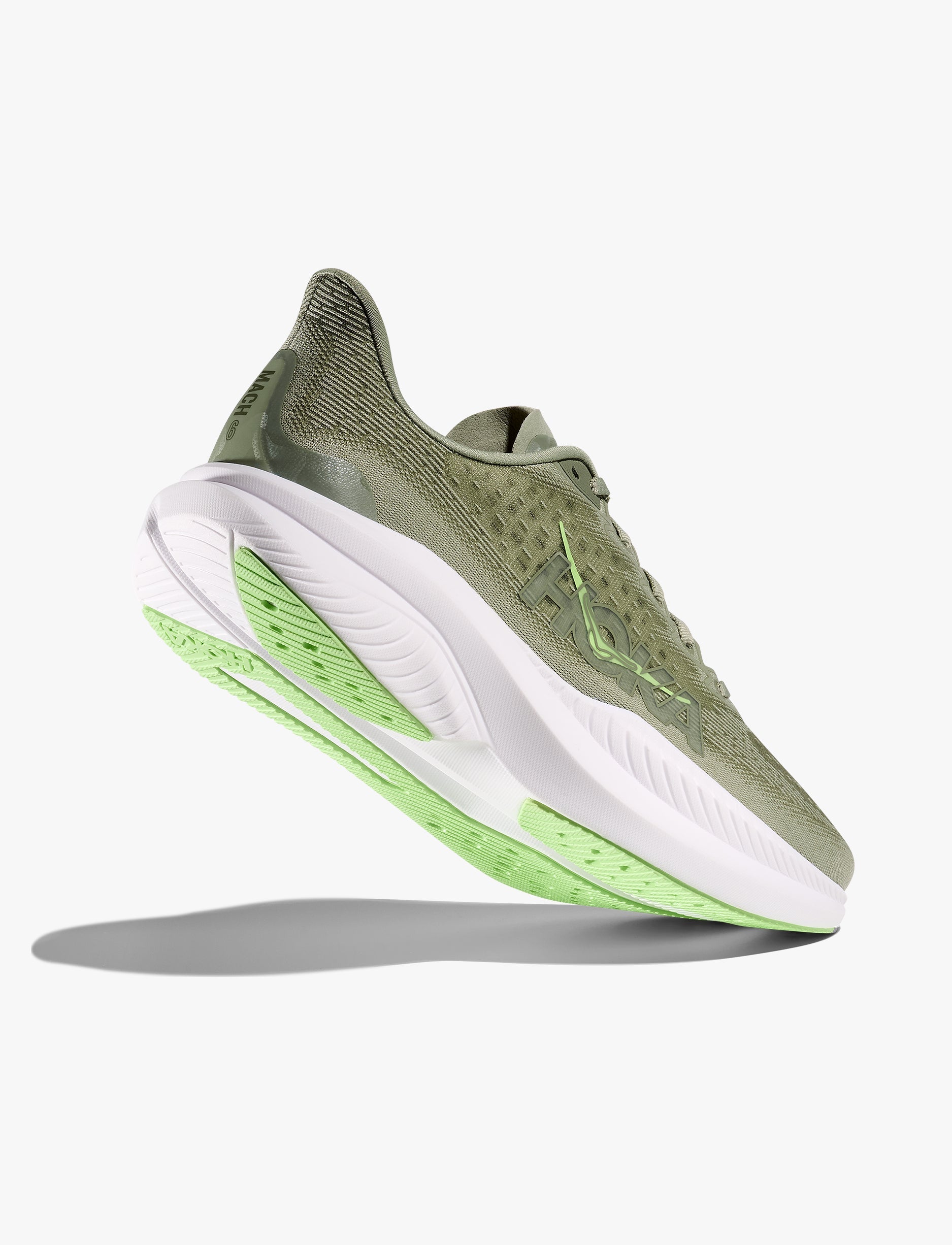 HOKA MACH 6 - נעלי ספורט לגברים הוקה מאך 6 בצבע ירקרק