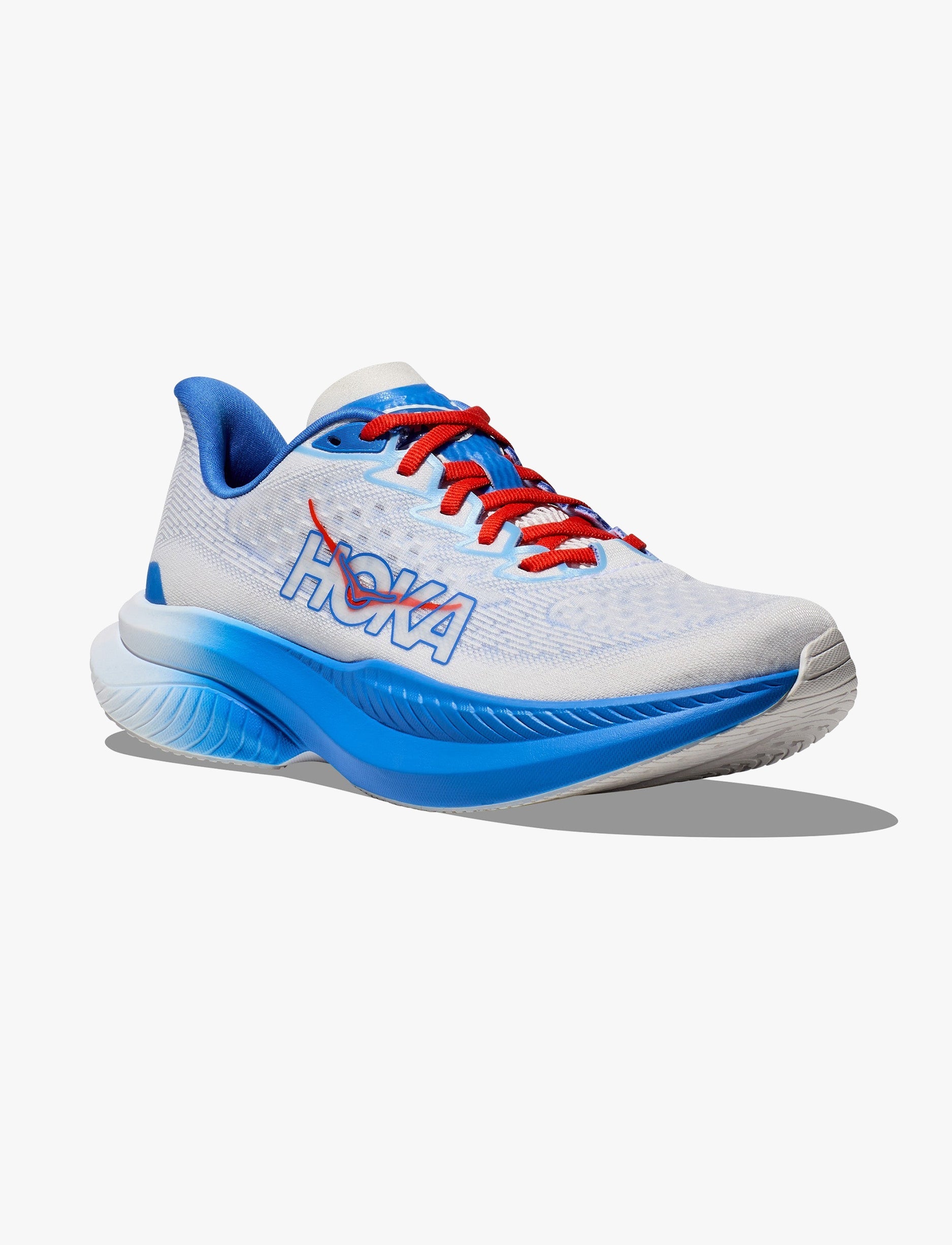 HOKA MACH 6 - נעלי ספורט לגברים הוקה מאך 6 בצבע לבן/כחול